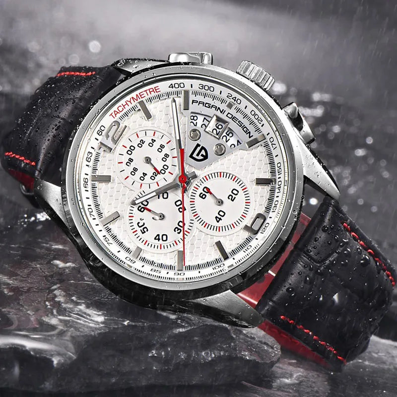 Reloj PAGANI DESING modelo PD-3306, de cuarzo, buceo 30m y cronograma.