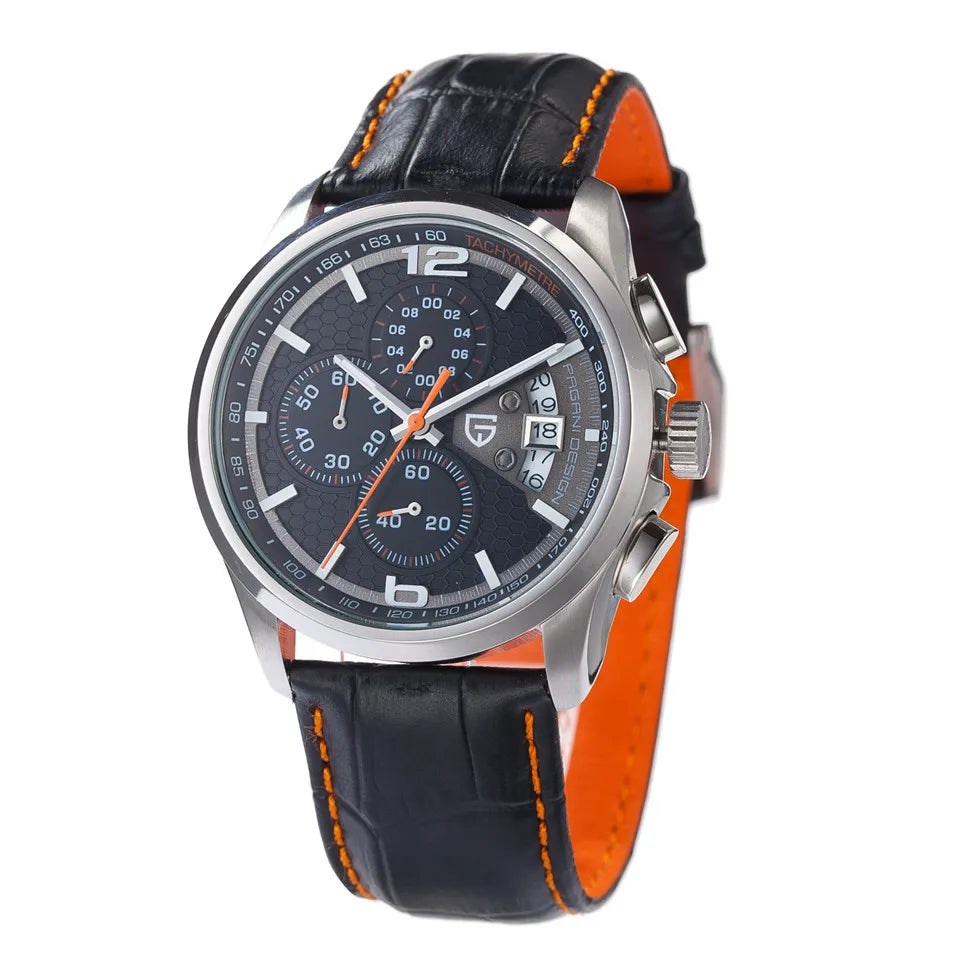Reloj PAGANI DESING PD-3306 con cronógrafo, pulsera deportiva, de cuarzo, buceo de 30m.
