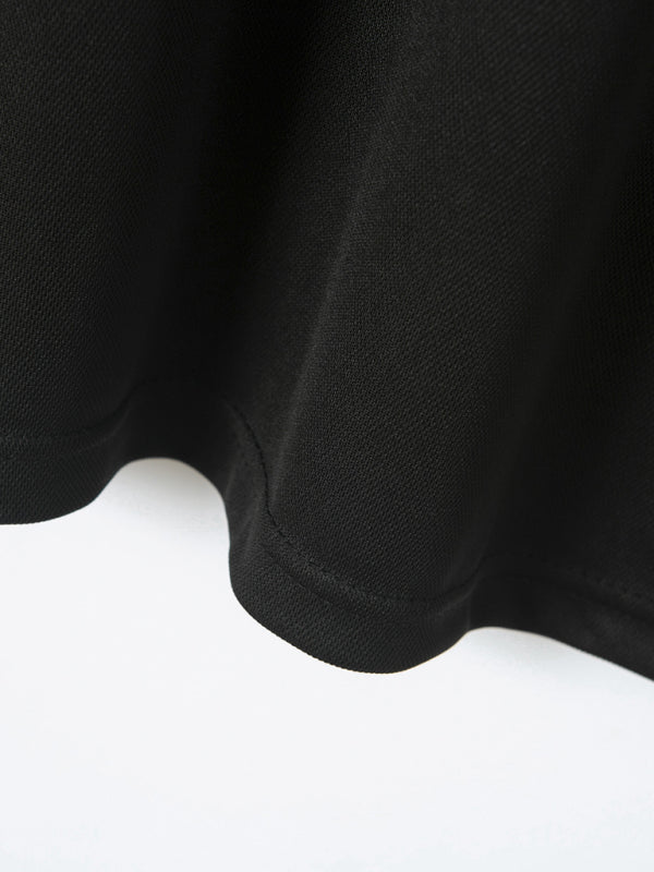 Polera polo deportiva con cuello acanalado y botones