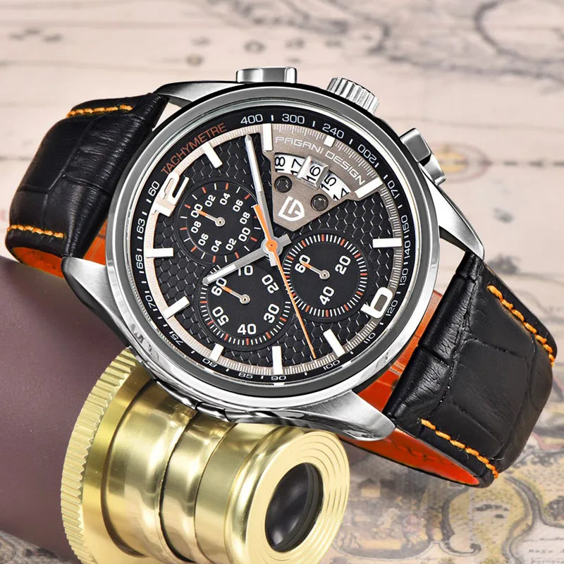 Reloj PAGANI DESING modelo PD-3306, de cuarzo, buceo 30m y cronograma.