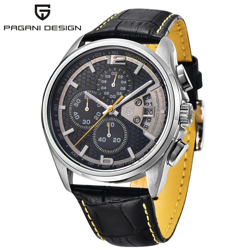 Reloj PAGANI DESING modelo PD-3306, de cuarzo, buceo 30m y cronograma.