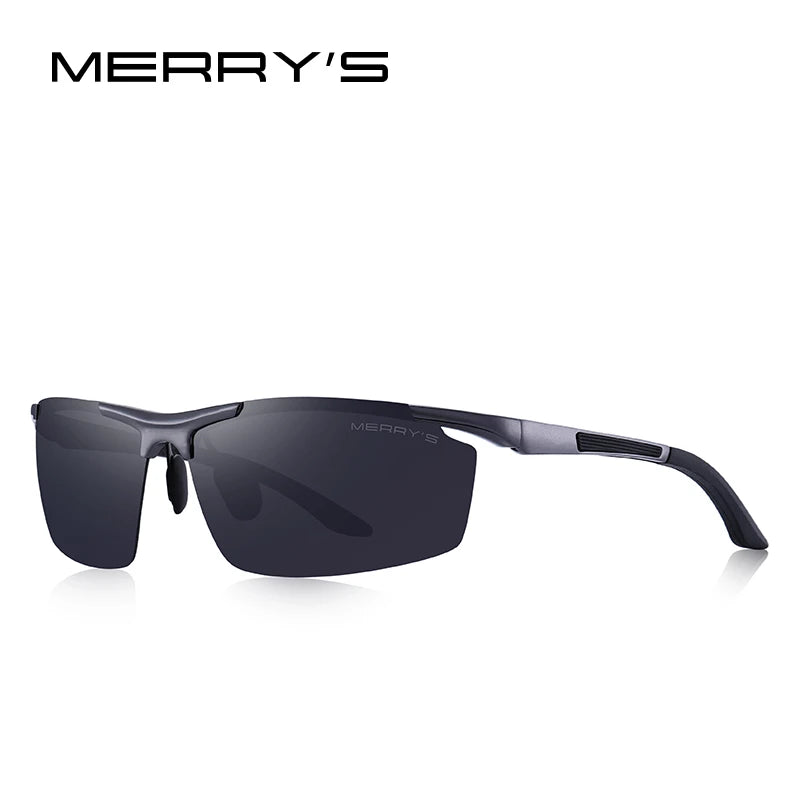 Lentes de sol clásicos de aleación de aluminio para hombre,  polarizadas HD, con protección UV400 S853