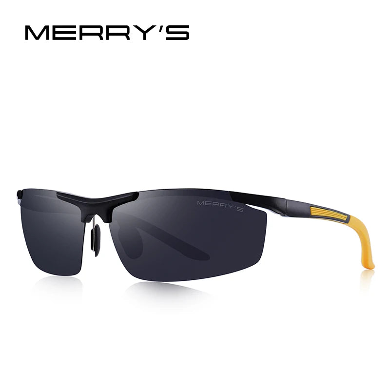 Lentes de sol clásicos de aleación de aluminio para hombre,  polarizadas HD, con protección UV400 S853