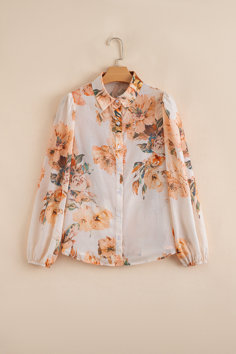 Blusa floral elegante para primavera y otoño