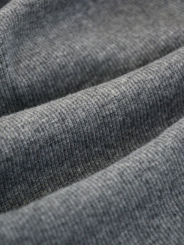 Women's Knit Rib Side Drawstring Stretch Ruffle Skirt