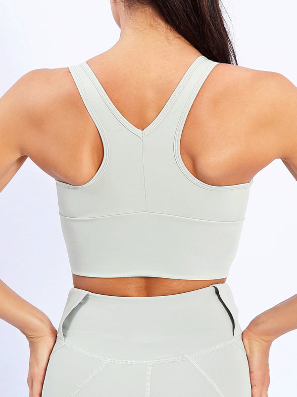 Sujetador deportivo para mujer de soporte medio, antichoque